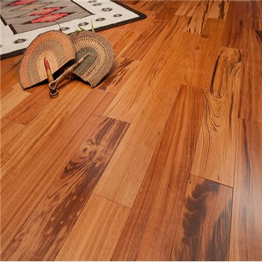 Tigerwood Premium Grade Unfinished Engineered Wood Flooring